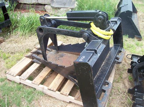 skid steer stump grapple attachment|used skid steer grapple attachment.